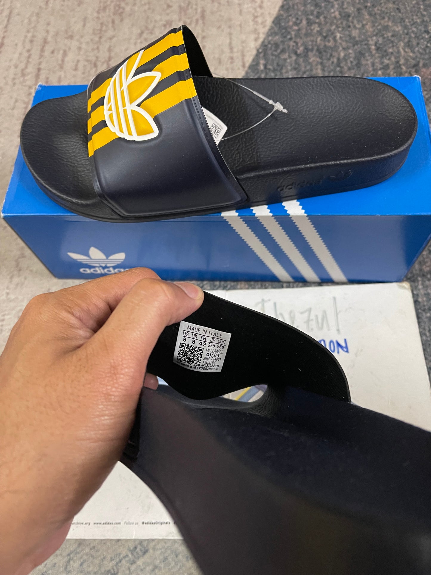 TREFOIL ADILETTE SLIDES ID5787 ORIGINAL